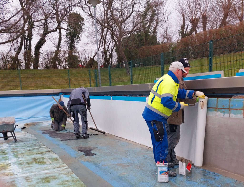Die Arbeit des Technik Teams im Freibad Kevelaer